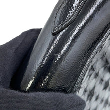 Load image into Gallery viewer, JIMMY CHOO Pegasus 2-way Tote Bag Black Patent Leather Size Mini