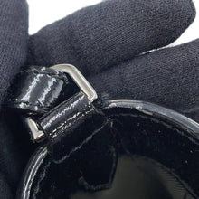 Load image into Gallery viewer, JIMMY CHOO Pegasus 2-way Tote Bag Black Patent Leather Size Mini