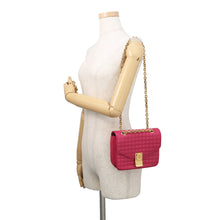 将图像加载到图库查看器中,CELINE C Chain Shoulder Bag Pink188403 Leather Size Small