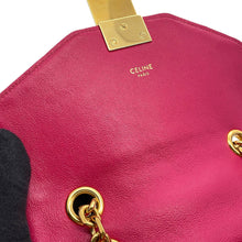 将图像加载到图库查看器中,CELINE C Chain Shoulder Bag Pink188403 Leather Size Small