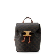 将图像加载到图库查看器中,CELINE Triomphe Bonnie Backpack Tan PVC Leather