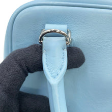 将图像加载到图库查看器中,LOEWE Amazona Shoulder Bag Dusty blueA039N21X01 Calf Leather Size 16