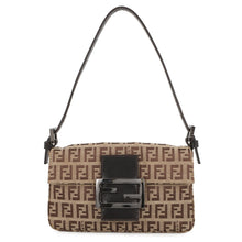 将图像加载到图库查看器中,FENDI Zucchino mamma bucket Beige/Brown8BK005 Canvas Leather Size Mini