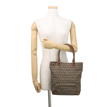 将图像加载到图库查看器中,FENDI Zucchino Tote Bag Khaki/Brown8BH139 Canvas Leather