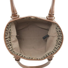 将图像加载到图库查看器中,FENDI Zucchino Tote Bag Khaki/Brown8BH139 Canvas Leather