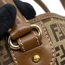 将图像加载到图库查看器中,FENDI Zucchino Tote Bag Khaki/Brown8BH139 Canvas Leather