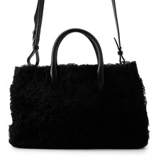 Load image into Gallery viewer, BALENCIAGA PadlockNude Black347235 Fur Leather