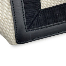将图像加载到图库查看器中,BALENCIAGA Navy Cabas Tote Bag White/Black339933 Canvas Leather Size S