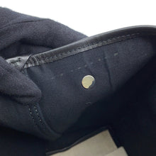 将图像加载到图库查看器中,BALENCIAGA Navy Cabas Tote Bag White/Black339933 Canvas Leather Size S