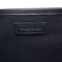 将图像加载到图库查看器中,BALENCIAGA Navy Cabas Tote Bag White/Black339933 Canvas Leather Size S