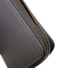 将图像加载到图库查看器中,CELINE Round Zip Long Wallet Gray10B553BEL Leather