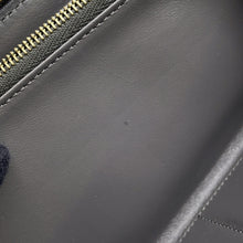 将图像加载到图库查看器中,CELINE Round Zip Long Wallet Gray10B553BEL Leather