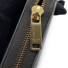 将图像加载到图库查看器中,CELINE Round Zip Long Wallet Gray10B553BEL Leather