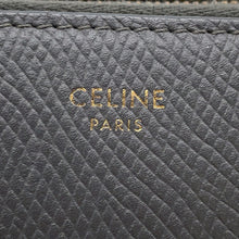 将图像加载到图库查看器中,CELINE Round Zip Long Wallet Gray10B553BEL Leather