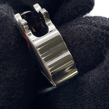 将图像加载到图库查看器中,HERMES Quadrije Horse TwillyRing Brown/Silverv Metal