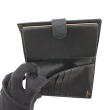 将图像加载到图库查看器中,CHANEL CC Logo Kiss Lock Nagai Cloth BlackA13498 Caviar Leather