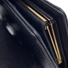 将图像加载到图库查看器中,CHANEL CC Logo Kiss Lock Nagai Cloth BlackA13498 Caviar Leather