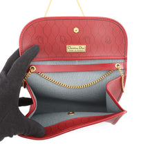 Load image into Gallery viewer, Dior Trotter Chain Shoulder Bag Red Leather