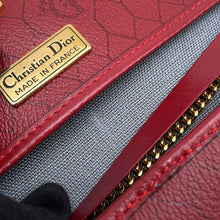 Load image into Gallery viewer, Dior Trotter Chain Shoulder Bag Red Leather