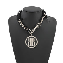 将图像加载到图库查看器中,BALENCIAGA BB Logo Choker Black832955 Metal