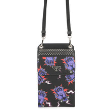 将图像加载到图库查看器中,PRADA Frankenstein Shoulder Pouch Black/Purple2ZH068 Saffiano Leather