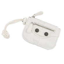 Load image into Gallery viewer, BALENCIAGA Le Cagol Coin Purse White776769 Denim