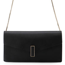 将图像加载到图库查看器中,Valextra Valextra Iside Clutch Shoulder Bag Black Leather