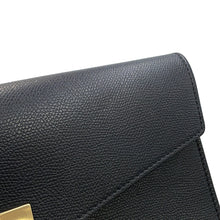 将图像加载到图库查看器中,Valextra Valextra Iside Clutch Shoulder Bag Black Leather