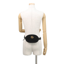 Load image into Gallery viewer, GUCCI GG Marmont Crossbody Bag Black/Pink476434 493075 Leather Velour