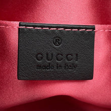 Load image into Gallery viewer, GUCCI GG Marmont Crossbody Bag Black/Pink476434 493075 Leather Velour