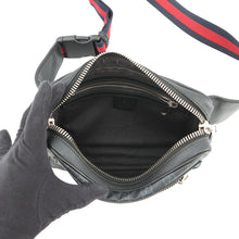 将图像加载到图库查看器中,GUCCI GG Supreme Crossbody Bag Black474293 GG Supreme Leather