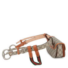 Load image into Gallery viewer, GUCCI Bamboo 1947 Waist Bag Beige/Brown681137 GG Supreme Leather Size Mini