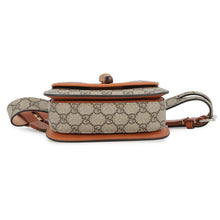 Load image into Gallery viewer, GUCCI Bamboo 1947 Waist Bag Beige/Brown681137 GG Supreme Leather Size Mini