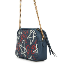 Load image into Gallery viewer, GUCCI GG Marmont Ghost Shoulder Bag Blue443499 Leather