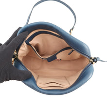 Load image into Gallery viewer, GUCCI GG Marmont Ghost Shoulder Bag Blue443499 Leather