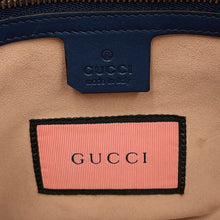 Load image into Gallery viewer, GUCCI GG Marmont Ghost Shoulder Bag Blue443499 Leather