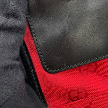 将图像加载到图库查看器中,GUCCI GG Canvas Shoulder Bag Red/Black0190348 GG Canvas Leather
