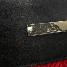 将图像加载到图库查看器中,GUCCI GG Canvas Shoulder Bag Red/Black0190348 GG Canvas Leather
