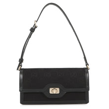 将图像加载到图库查看器中,GUCCI Luce Black790038 GG Canvas Leather Size Mini