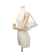 将图像加载到图库查看器中,GUCCI Horsebit SmallBag White764339 Leather Size Small