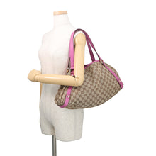Load image into Gallery viewer, GUCCI Abbey Beige/Pink130736 GG Canvas Leather