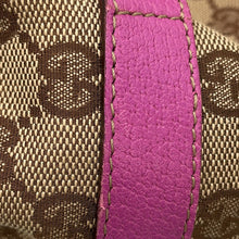 Load image into Gallery viewer, GUCCI Abbey Beige/Pink130736 GG Canvas Leather