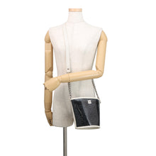 Load image into Gallery viewer, CHANEL Camellia CC Logo ChainShoulder Black/WhiteA57636 Plastics Leather