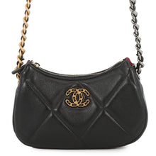 将图像加载到图库查看器中,CHANEL CHANEL19 Matelasse SmallHobo Bag BlackAP3676 Lambskin