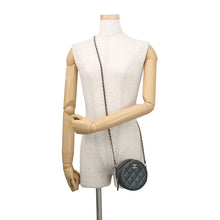 Load image into Gallery viewer, CHANEL Round Mini Classic Chain Shoulder MetalicGrayAP0245 Caviar Leather