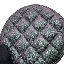 Load image into Gallery viewer, CHANEL Round Mini Classic Chain Shoulder MetalicGrayAP0245 Caviar Leather
