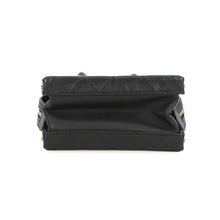 将图像加载到图库查看器中,CHANEL Matelasse Trunk Vanity Chain Shoulder BlackAS3344 Leather