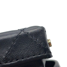 将图像加载到图库查看器中,CHANEL Matelasse Trunk Vanity Chain Shoulder BlackAS3344 Leather