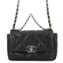 Load image into Gallery viewer, CHANEL CHANEL19 Matelasse Shoulder Bag BlackAS1160-B07327-94305 Shiny Lambskin