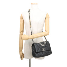 Load image into Gallery viewer, CHANEL CHANEL19 Matelasse Shoulder Bag BlackAS1160-B07327-94305 Shiny Lambskin